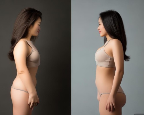 臀部吸脂对比图，重塑美丽曲线，自信展现女性魅力